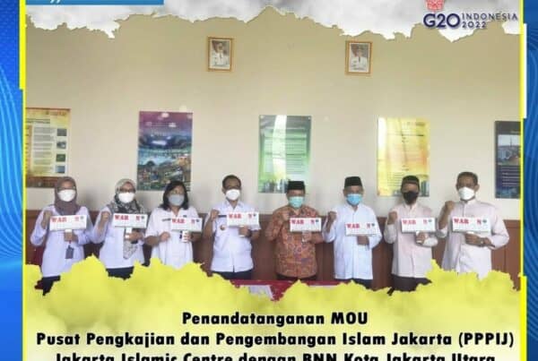 Kerja sama dengan Pusat Pengkajian dan Pengembangan Islam Jakarta (PPPIJ) Jakarta Islamic Centre dalam melakukan upaya P4GN