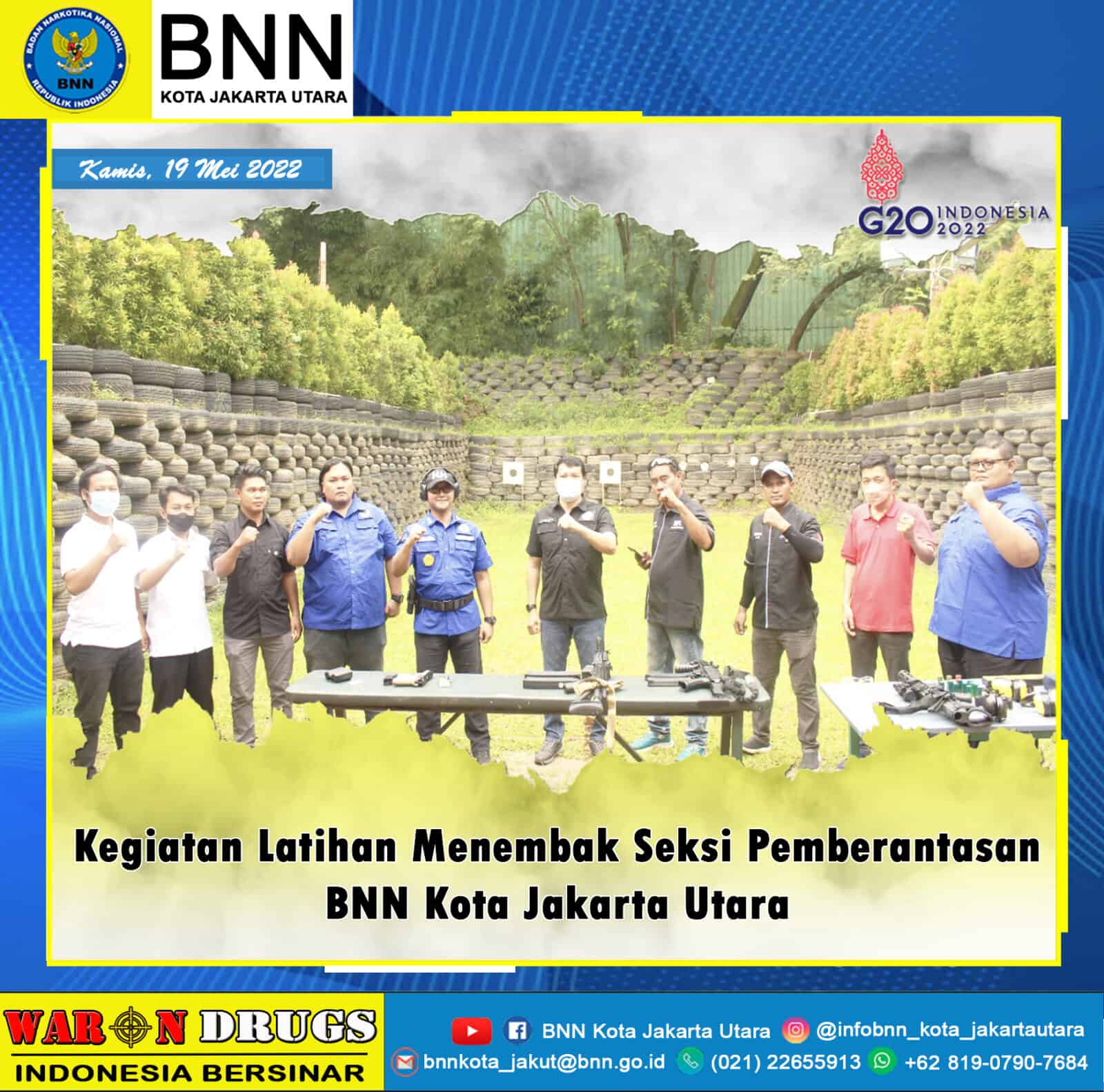 Tingkatkan Semangat Pemberantasan Narkotika, BNNK JAKUT adakan Latihan Menembak Tingkatkan Semangat Pemberantasan Narkotika, BNNK JAKUT adakan Latihan Menembak