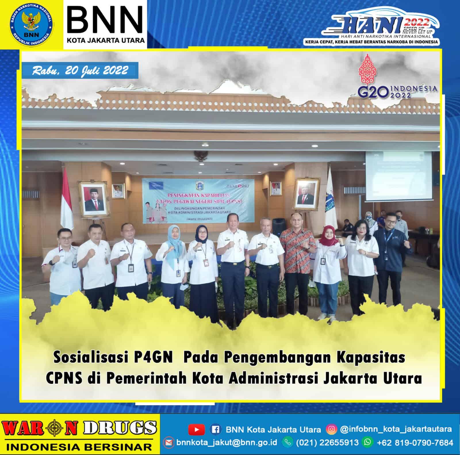 Sosialisasi P4GN pada kegiatan Peningkatan Kapabilitas bagi Calon Pegawai Negri Sipil (CPNS ) Konsep Otomatis