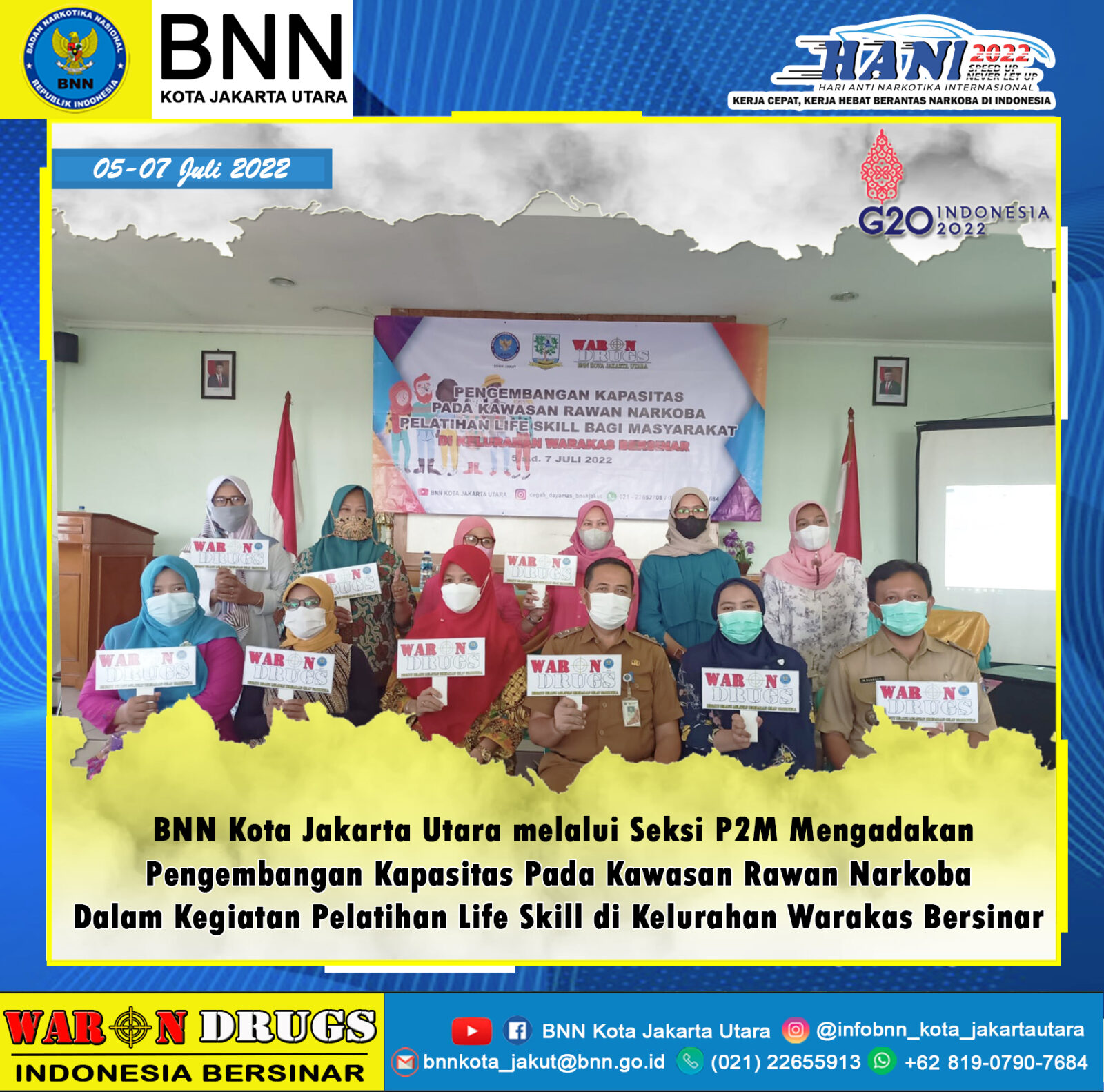 Kegiatan Pengembangan Kapasitas Pada Kawasan Rawan Narkoba Dalam Kegiatan Pelatihan Life Skill Konsep Otomatis