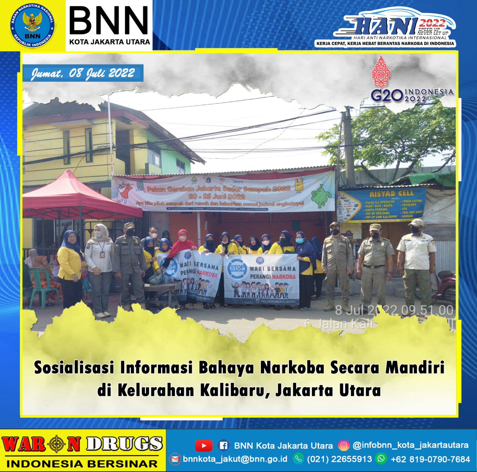 Sosialisasi Informasi Bahaya Narkoba Secara Mandiri di Kelurahan Kalibaru, Jakarta Utara Konsep Otomatis