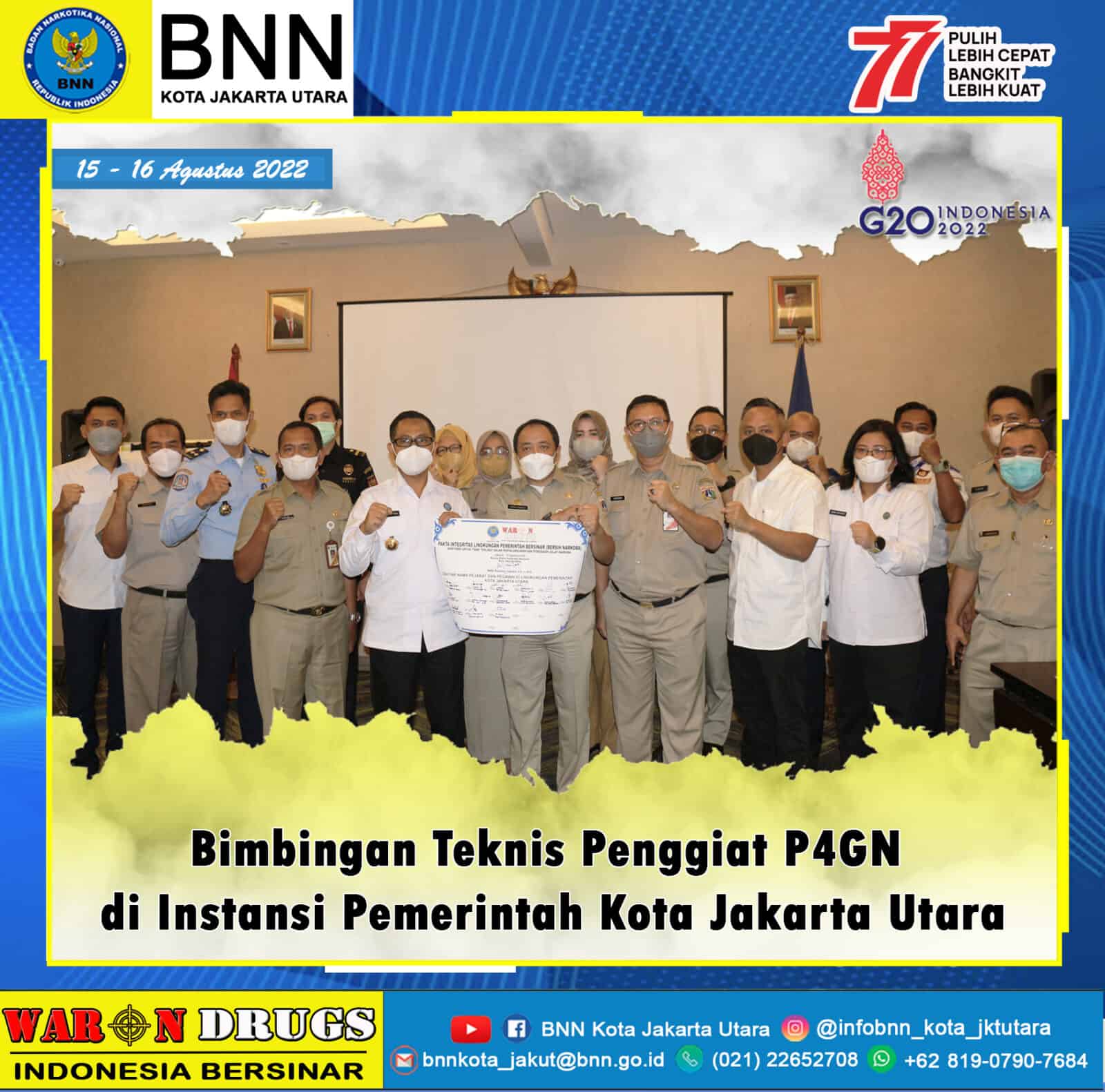 BNN Kota Jakarta Utara Cetak Penggiat P4GN di instansi Pemerintah Cetak Penggiat P4GN di instansi Pemerintah