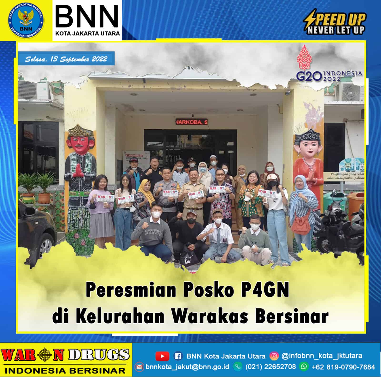 Peresmian Posko P4GN di Kelurahan Warakas Bersinar Konsep Otomatis