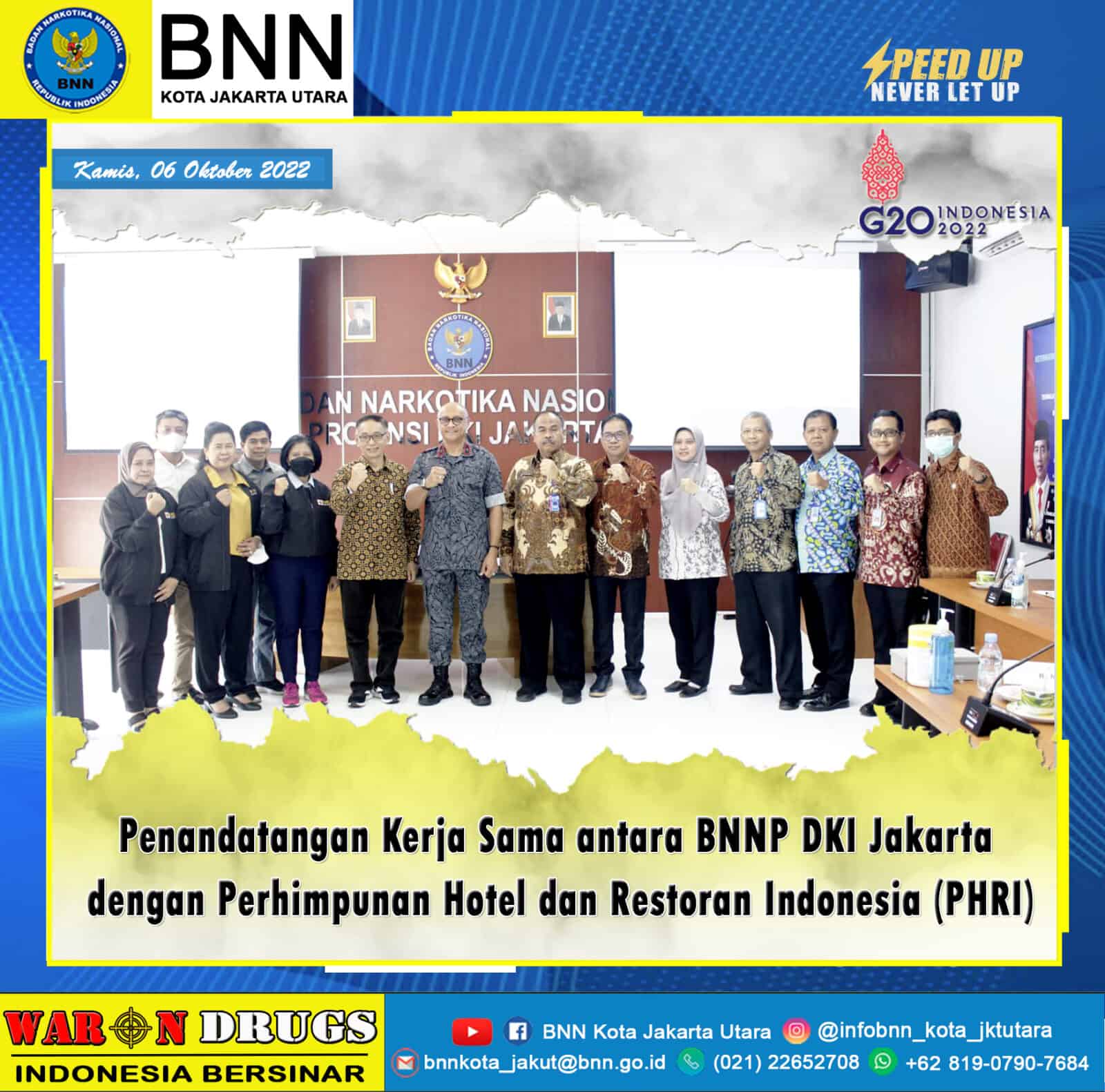 Penandatanganan nota kesepahaman dengan Perhimpunan Hotel dan Restoran Indonesia (PHRI) DKI Jakarta Konsep Otomatis