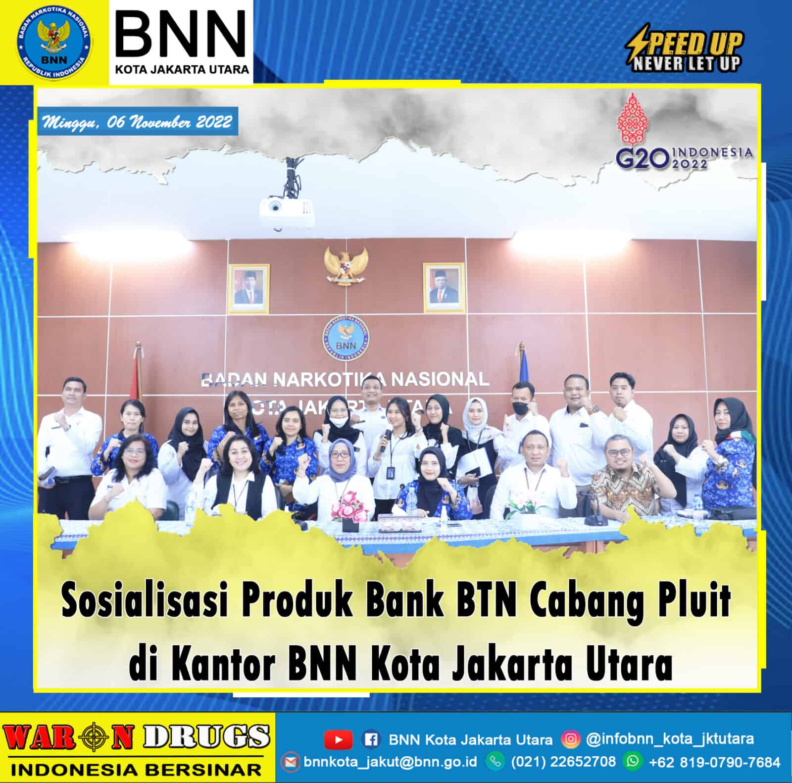 kunjungan Bank BTN Cabang Pluit untuk melakukan Sosialisasi Produk di Aula Kantor BNN Kota Jakarta Utara kunjungan Bank BTN Cabang Pluit untuk melakukan Sosialisasi Produk di Aula Kantor BNN Kota Jakarta Utara