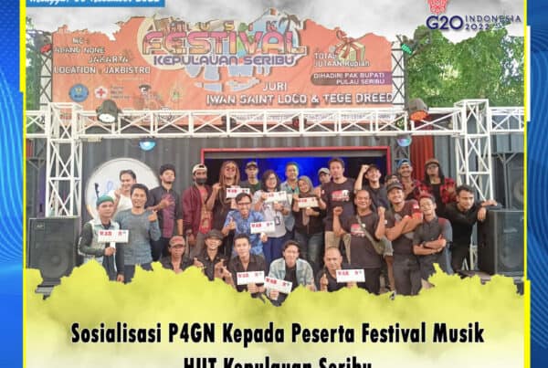 Sosialisasi Pencegahan Pemberantasan Penyalahgunaan dan Peredaran Gelap Narkotika (P4GN) di acara Festival Musik Hari Ulang Tahun (HUT) Kepulauan Seribu