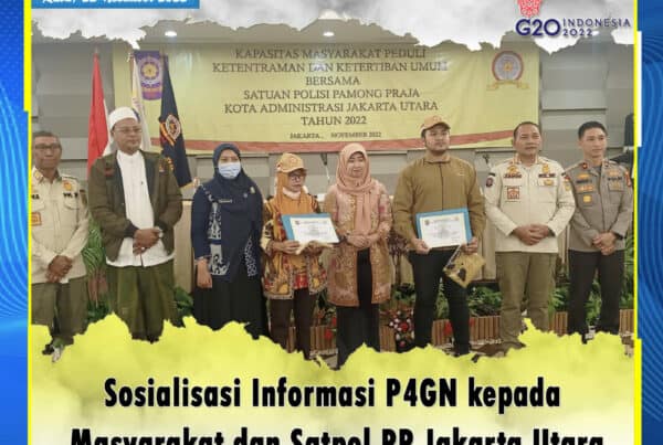 BNN Kota Jakarta Utara melalui seksi P2M bekerja sama dengan Satuan Polisi Pamong Praja (Satpol PP) kota Administrasi Jakarta Utara