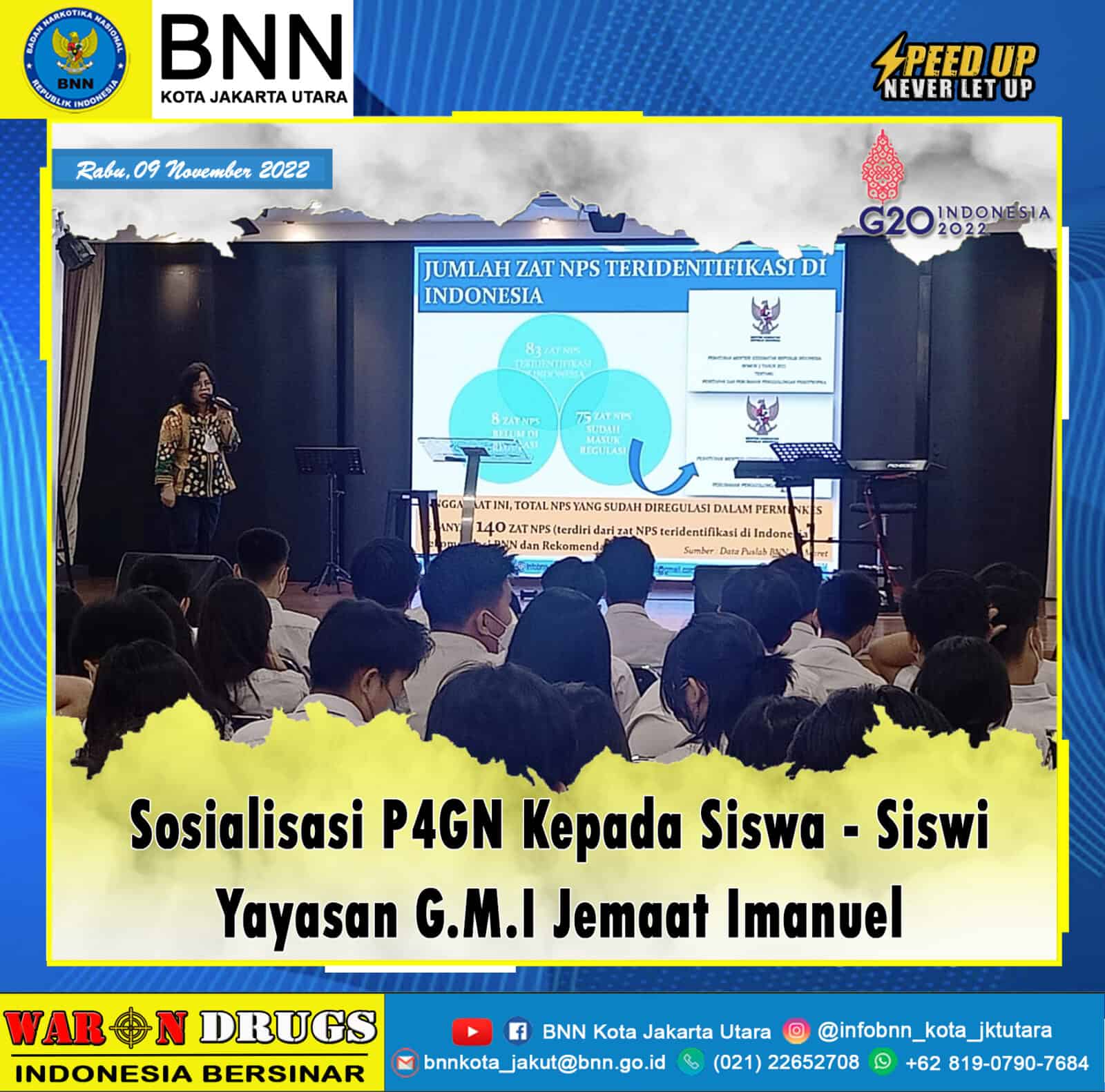 Sosialisasi Pencegahan Pemberantasan Penyalahgunaan dan Peredaran Gelap Narkoba (P4GN) pada Siswa dan siswi Yayasan G.M.I Jemaat Imanuel Konsep Otomatis