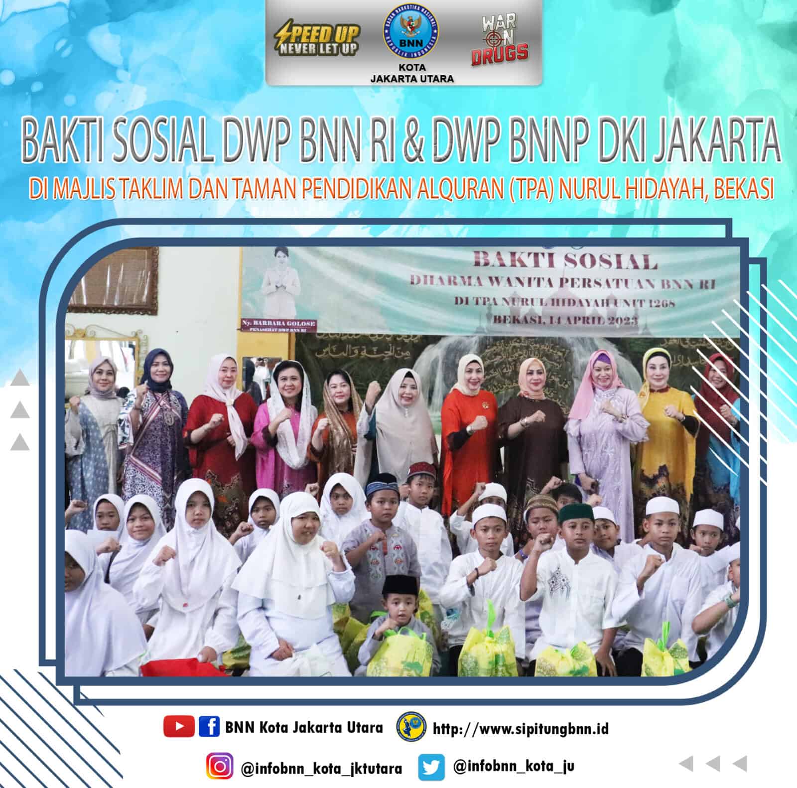 Berbagi di Bulan Suci, DWP BNN RI Santuni Anak Yatim di Bekasi Berbagi di Bulan Suci, DWP BNN RI Santuni Anak Yatim di Bekasi