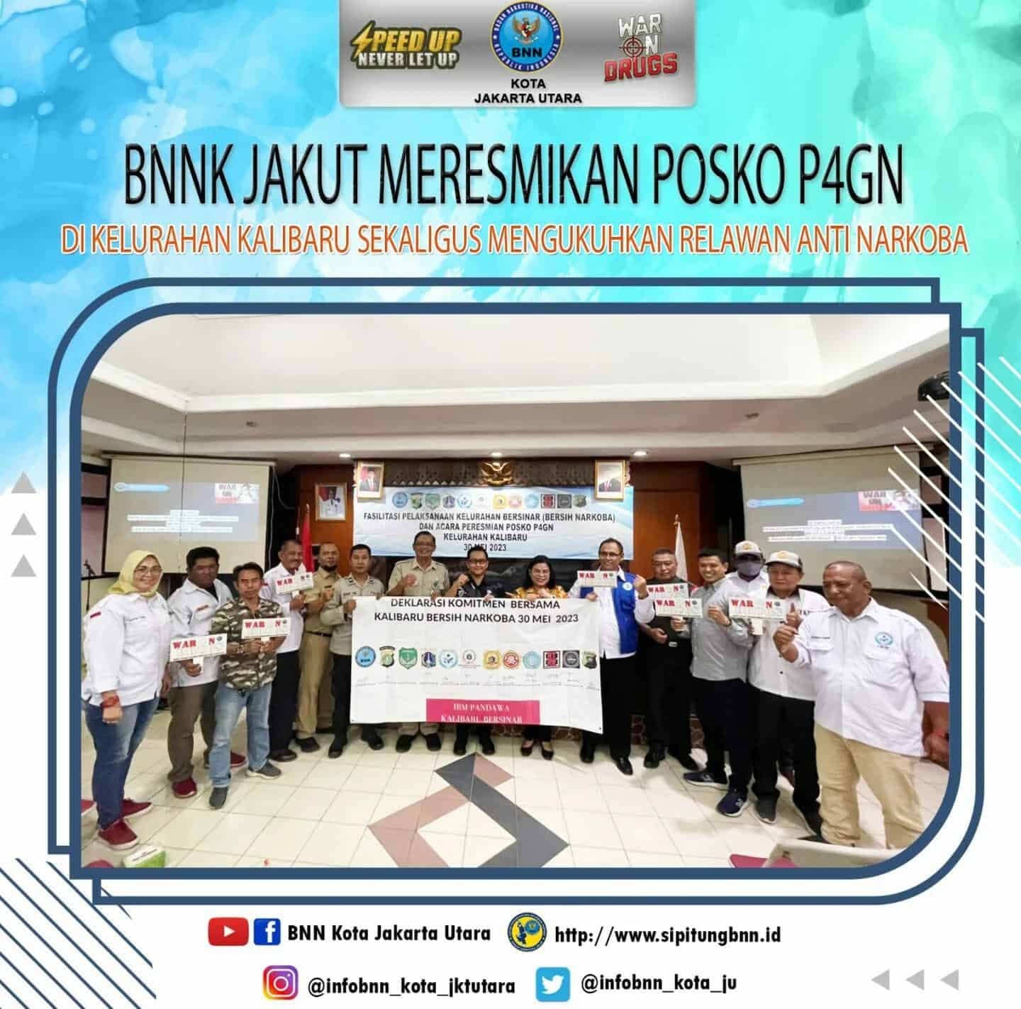 BNN Kota Jakarta Utara menghadiri kegiatan Sosialisasi P4GN di Kelurahan Kalibaru BNN Kota Jakarta Utara menghadiri kegiatan Sosialisasi P4GN di Kelurahan Kalibaru