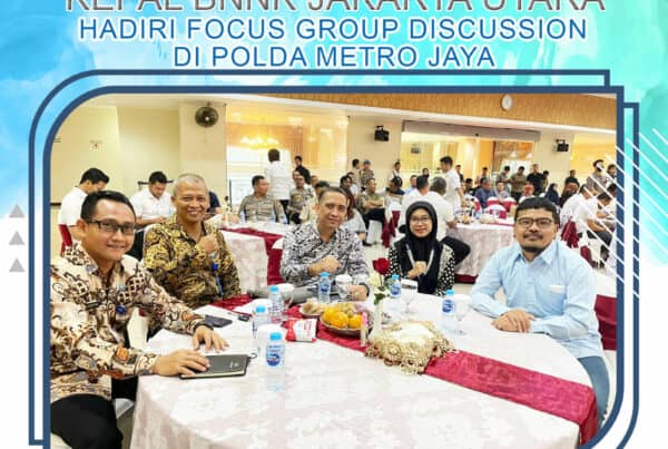 Kepala BNN Kota Jakarta Utara, Kombes Pol. Bambang Yudistira, S.Sos., M.Si., didampingi, Analis Intelijen dan Perawat Mahir BNN Kota Jakarta Utara hadiri Focus Group Discussion (FGD) yang diadakan oleh Polda Metro Jaya