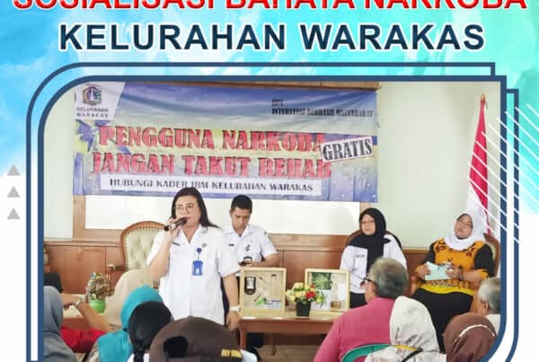 BNN Kota Jakarta Utara Ajak masyarakat  Kelurahan Warakas  hidup sehat dan jauhi segala bentuk penyalah gunaan Narkoba