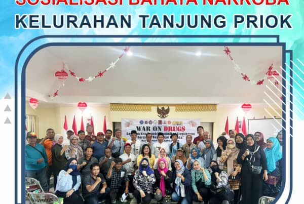 Ajak masyarakat kelurahan Tanjung Priok, Jakarta Utara, untuk menjauhi segala bentuk penyalahgunaan Narkoba