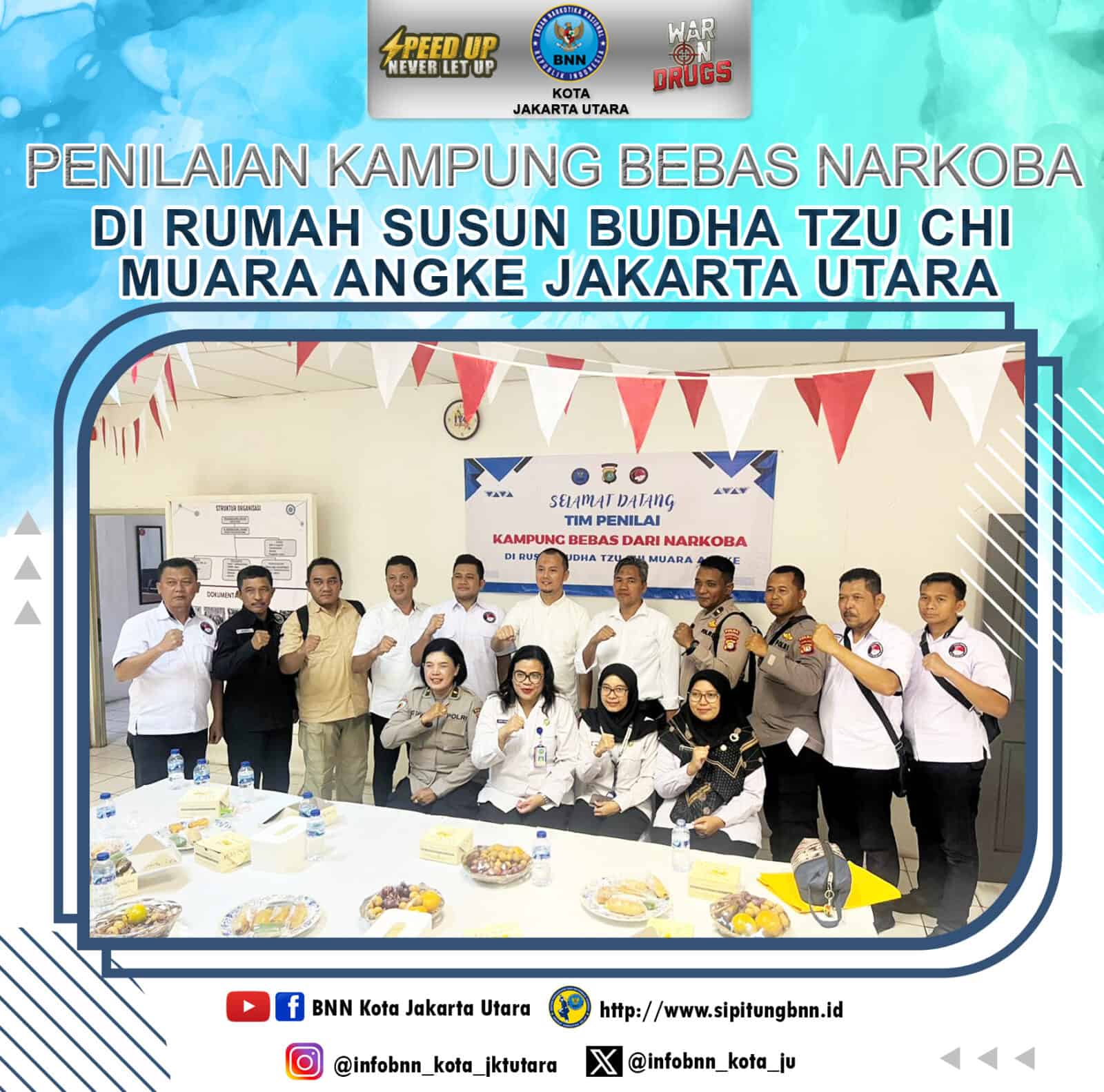 Kegiatan Penilaian Kampung Bebas Narkoba pada RW 20 Rumah susun (Rusun) Budha Tzu Chi Muara Angke Jakarta Utara Kegiatan Penilaian Kampung Bebas Narkoba pada RW 20 Rumah susun (Rusun) Budha Tzu Chi Muara Angke Jakarta Utara
