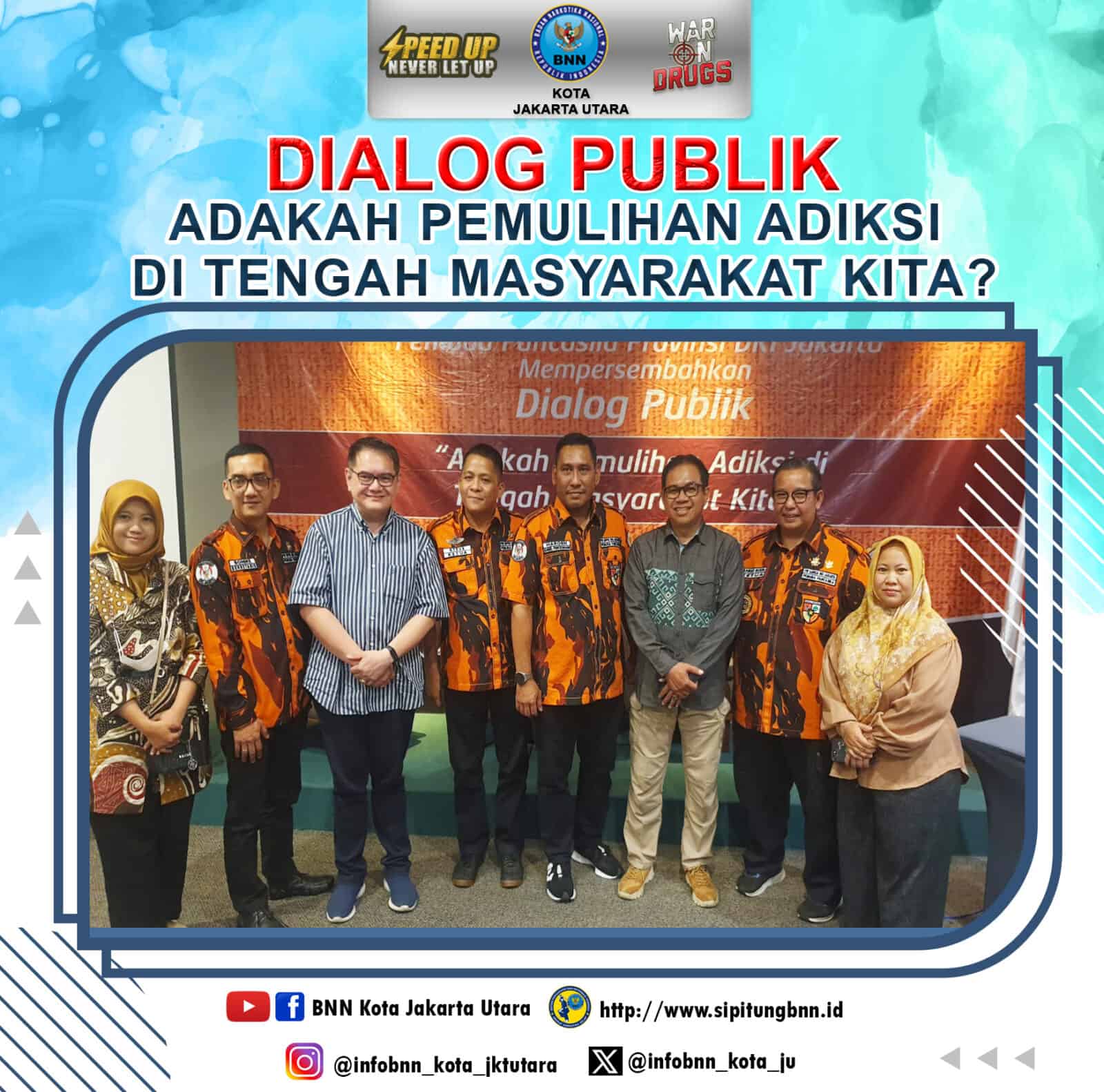 Kegiatan Dialog Publik Seksi Rehabilitasi BNN Kota Jakarta Utara Konsep Otomatis