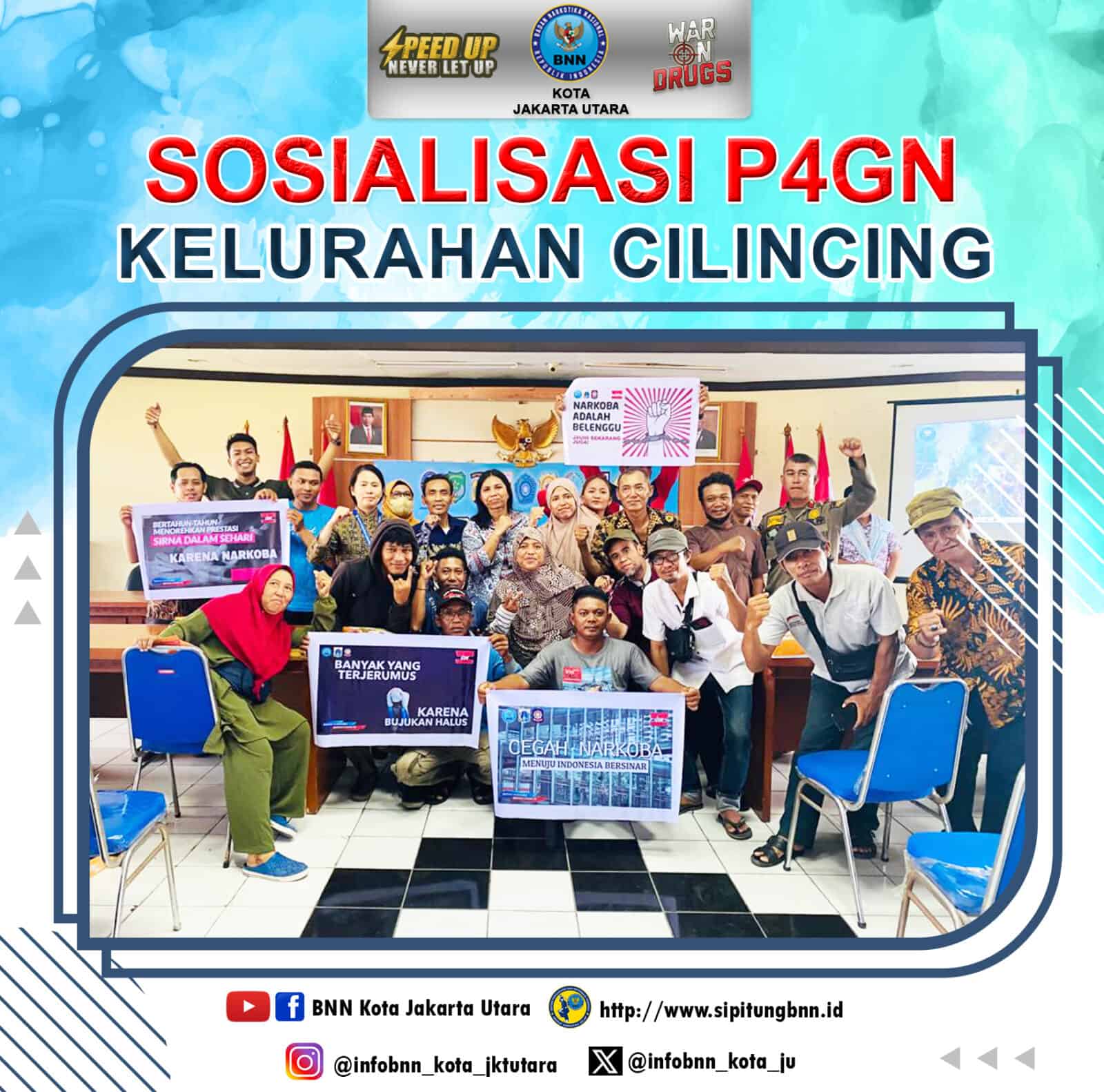 BNN Kota Jakarta Utara ajak masyarakat Kelurahan Cilincing berperan aktif dalam upaya pencegahan penyalah gunaan Narkotika pada sosialisasi P4GN BNN Kota Jakarta Utara ajak masyarakat Kelurahan Cilincing berperan aktif dalam upaya pencegahan penyalah gunaan Narkotika pada sosialisasi P4GN