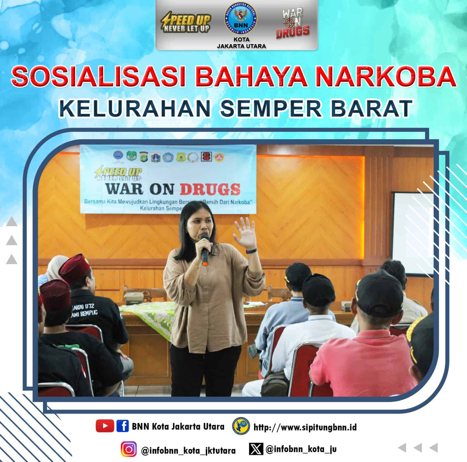 BNN Kota Jakarta Utara ajak msyarakat untuk hidup sehat dengan menjauhi penyalahgunaan Narkoba Konsep Otomatis