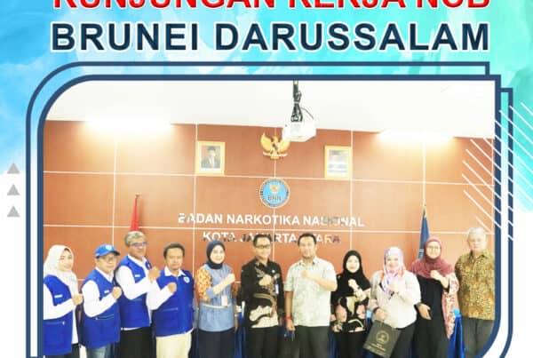 epala BNN Kota Jakarta Utara, Kombes Pol. Bambang Yudistira, S.Sos., M.Si., didampingi Ketua Tim Rehabilitasi, dr. Novianti Purnamasari, MKM., beserta staf Menerima kunjungan kerja Narcotics Control Bureau (NCB) Brunei Darussalam