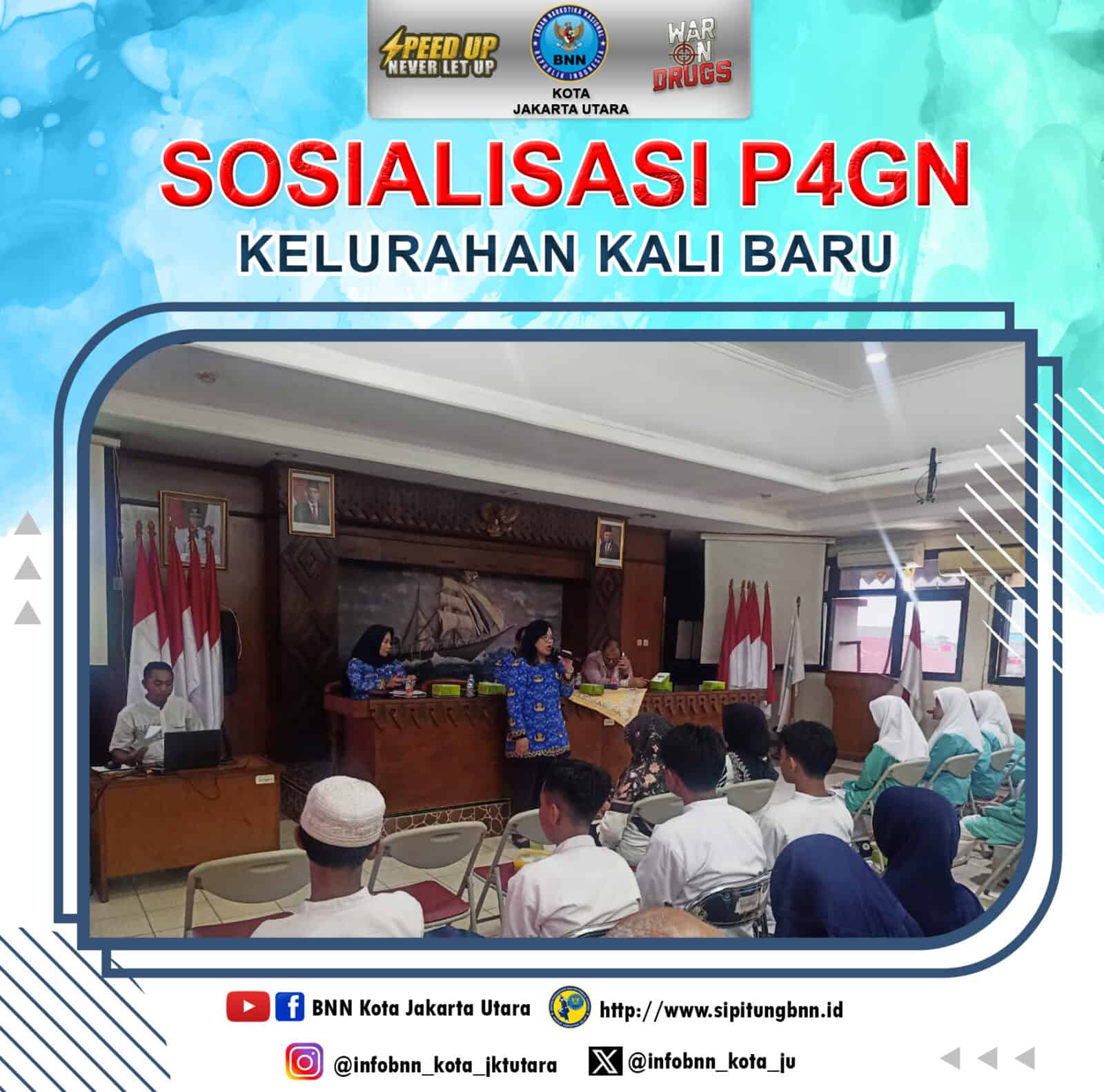 sosialisasi Pencegahan Pemberantasan Penyalahgunaan dan Peredaran Gelap Narkotika (P4GN) kepada Warga Masyarakat Kelurahan Kali Baru Konsep Otomatis