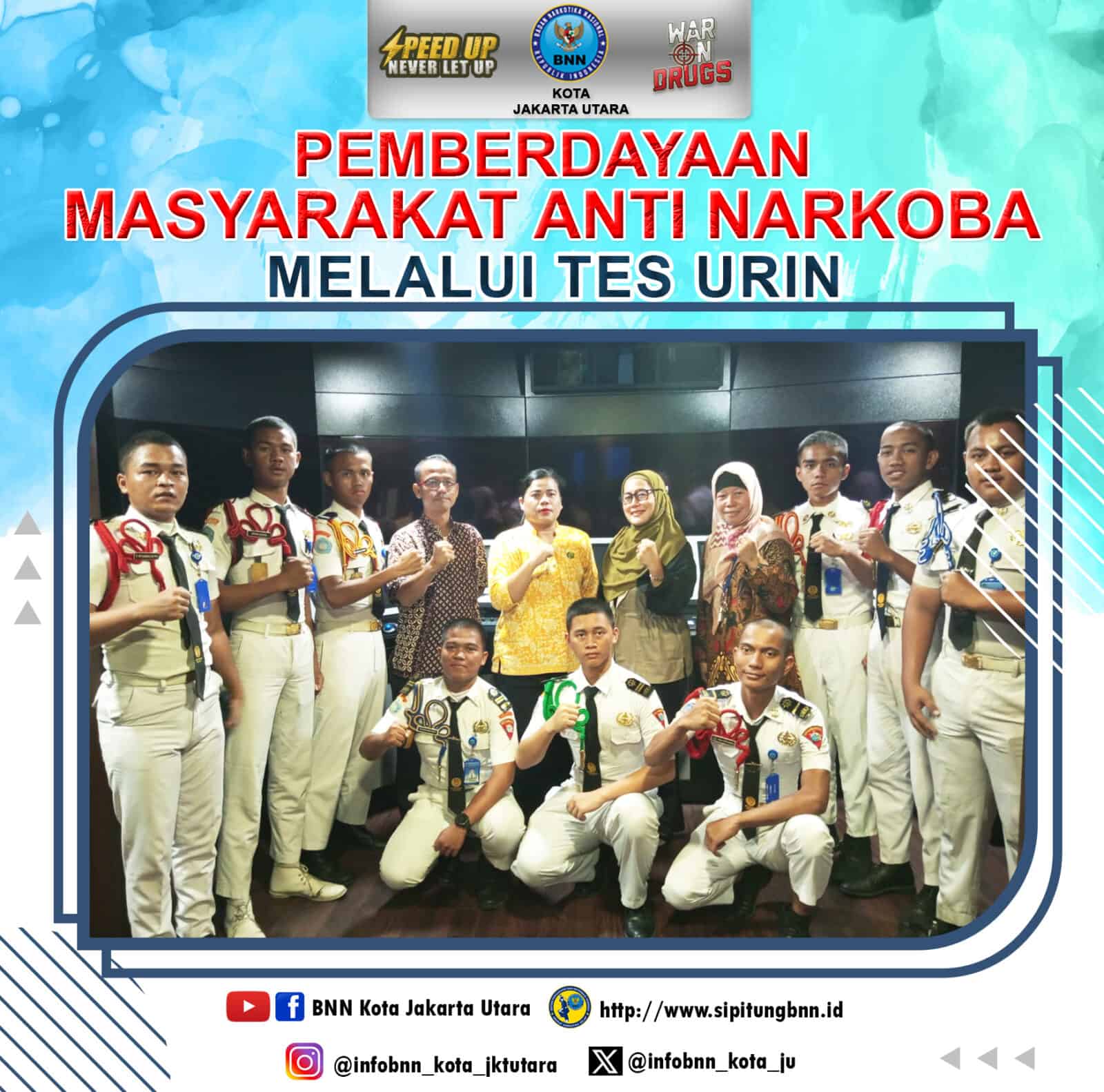 Pemberdayaan Masyarakat Anti Narkoba, melakukan deteksi dini melalui Tes Urine di SMA Negeri 45 Jakarta & SMK Pelayaran Jakarta Konsep Otomatis