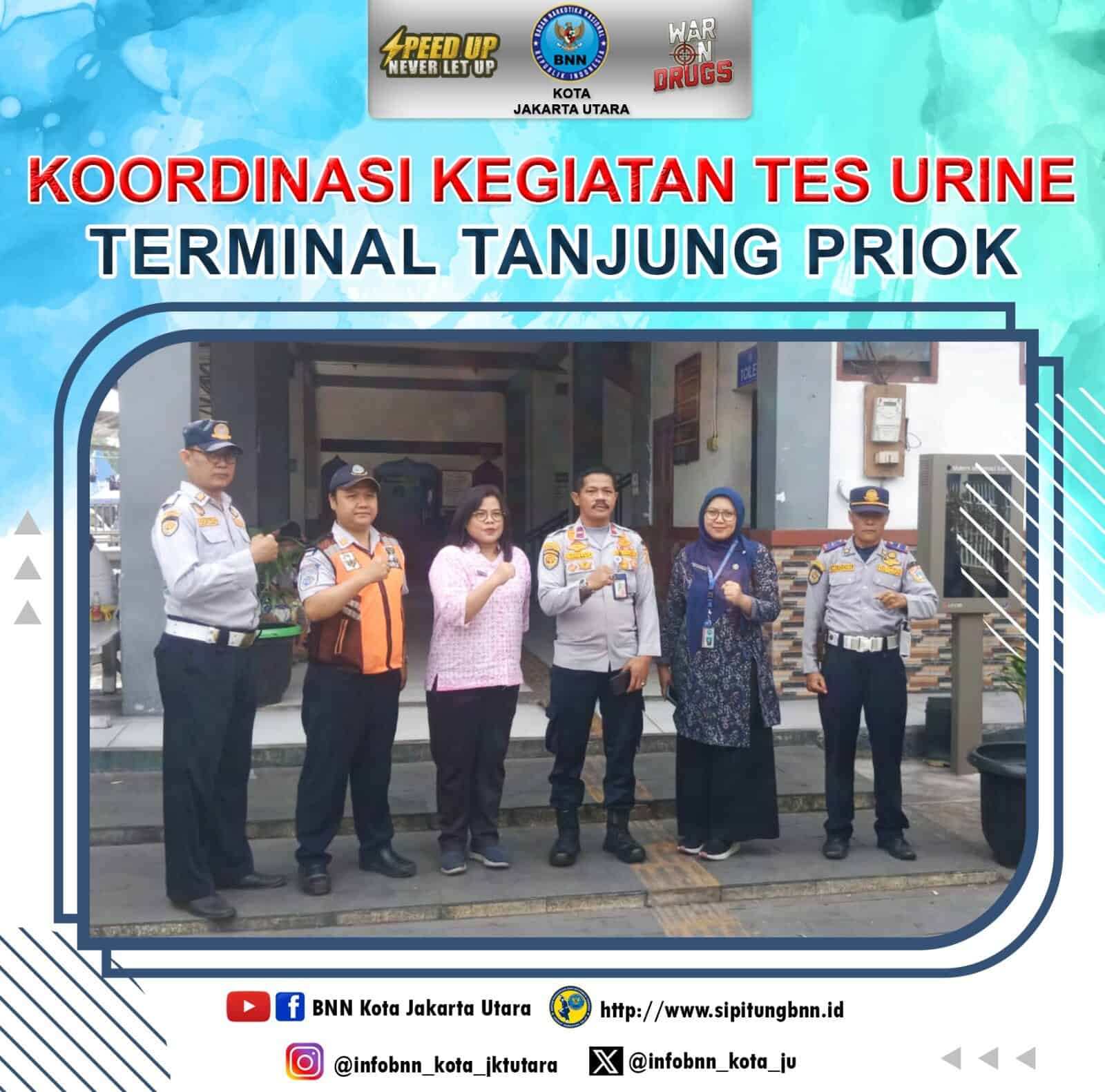 BNNK JAKUT melakukan koordinasi ke terminal Tanjung Priok, Jakarta Utara Konsep Otomatis
