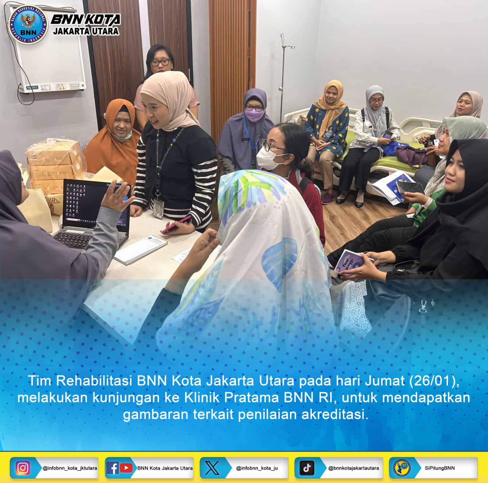 Tim Rehabilitasi Berkunjung ke Klinik Pratama BNN RI Tim Rehabilitasi Berkunjung ke Klinik Pratama BNN RI