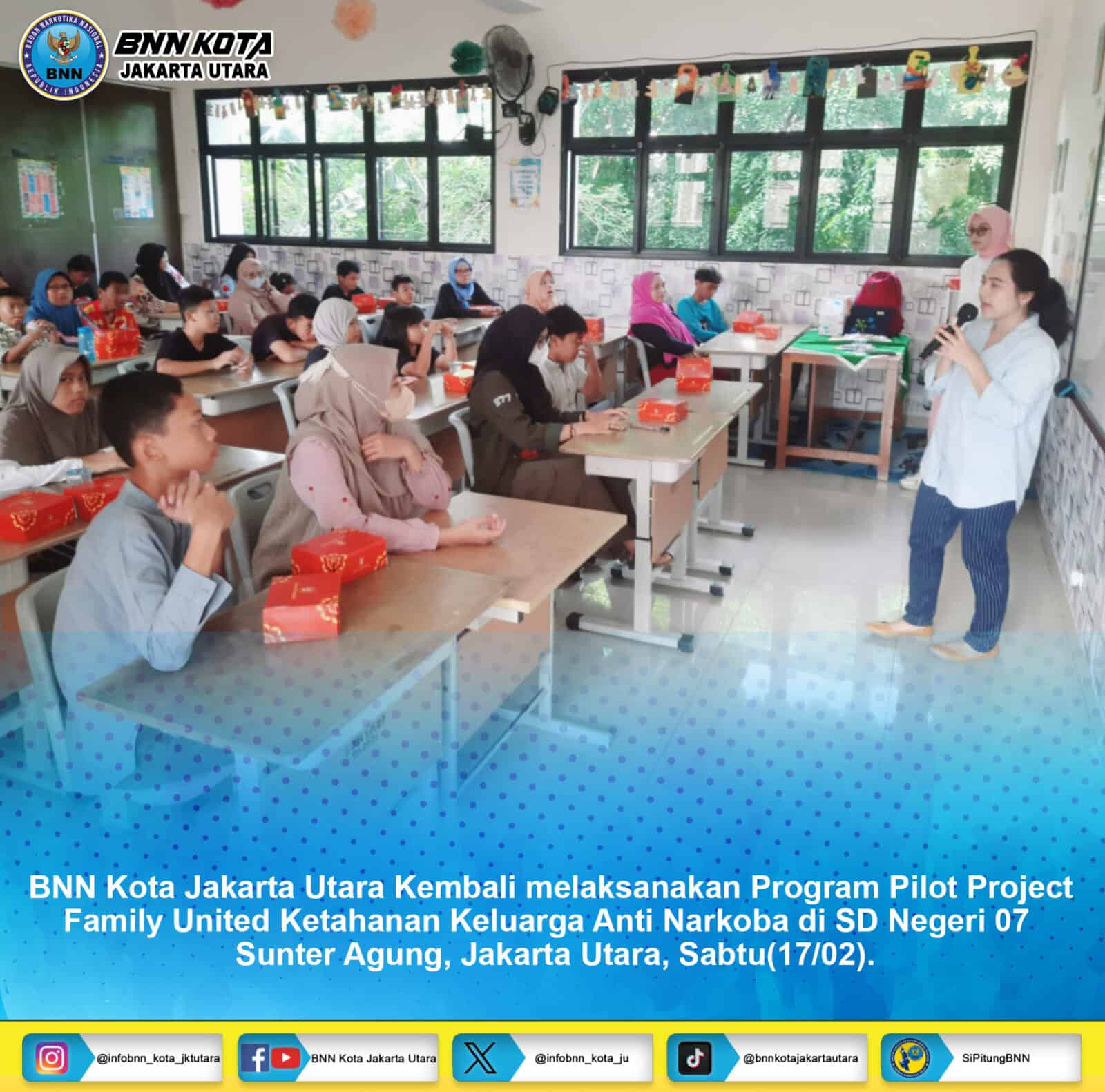 Post Test Program Pilot Project Family United Ketahanan Keluarga Anti Narkoba Post Test