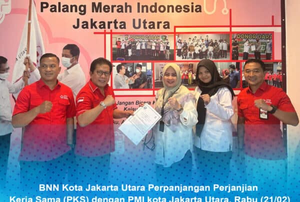 BNN Kota Jakarta Utara Perpanjangan Perjanjian Kerja Sama (PKS) dengan PMI kota Jakarta Utara BNN Kota Jakarta Utara Perpanjangan Perjanjian Kerja Sama (PKS) dengan PMI kota Jakarta Utara