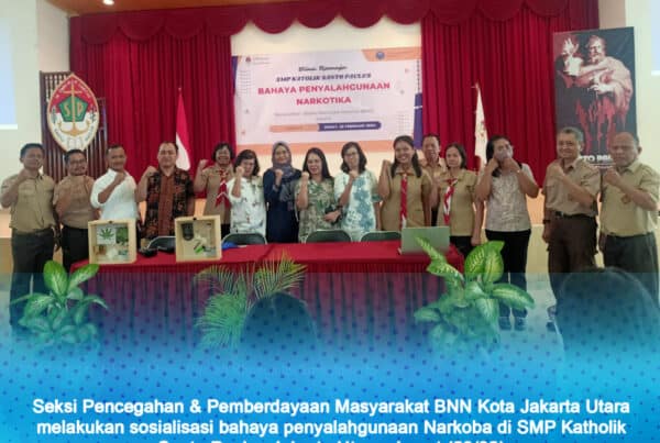 Sosialisasi bahaya penyalahgunaan Narkoba di SMP Katholik Santo Paulus