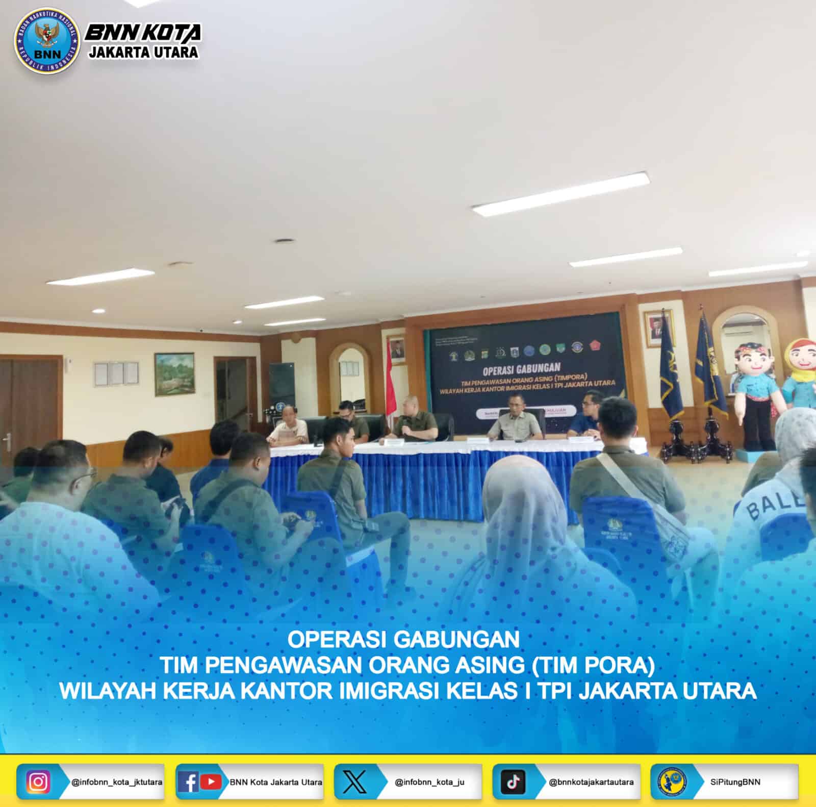 OPERASI GABUNGAN TIM PENGAWASAN ORANG ASING (TIM PORA) WILAYAH KERJA KANTOR IMIGRASI KELAS I TPI JAKARTA UTARA OPERASI GABUNGAN TIM PENGAWASAN ORANG ASING (TIM PORA) WILAYAH KERJA KANTOR IMIGRASI KELAS I TPI JAKARTA UTARA