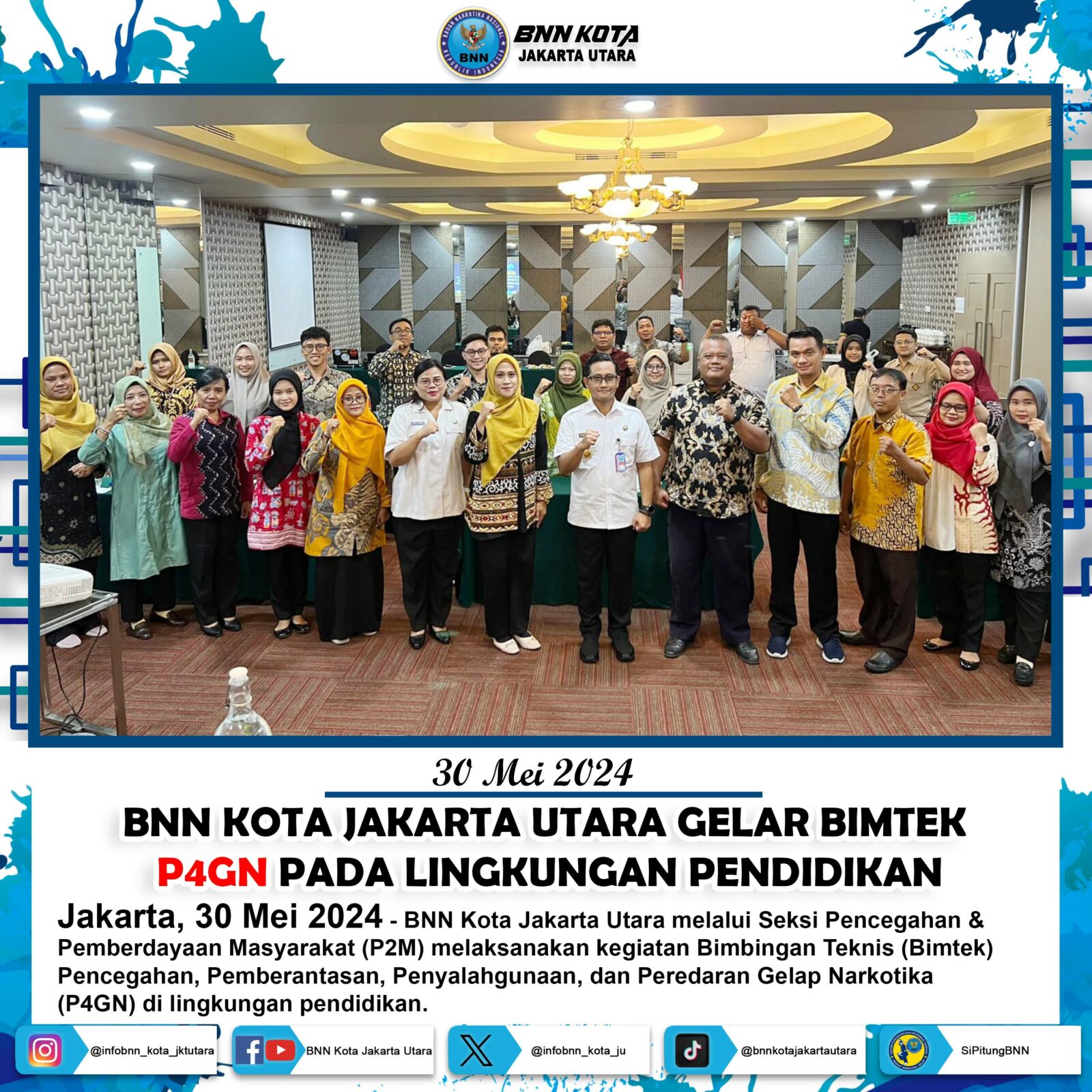 BNN KOTA JAKARTA UTARA GELAR BIMTEK P4GN PADA LINGKUNGAN PENDIDIKAN Konsep Otomatis