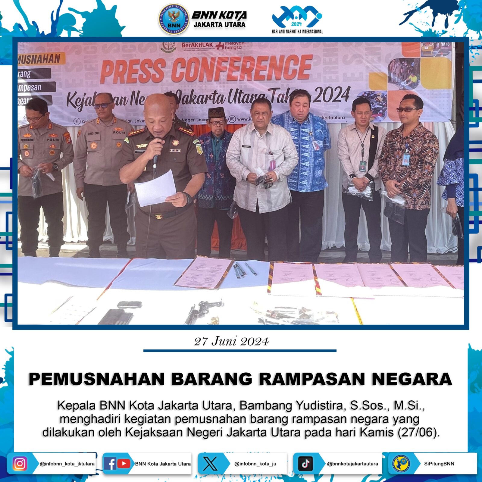 Pemusnahan Barang Rampasan Negara yang dilakukan oleh Kejaksaan Negeri Jakarta Utara Konsep Otomatis