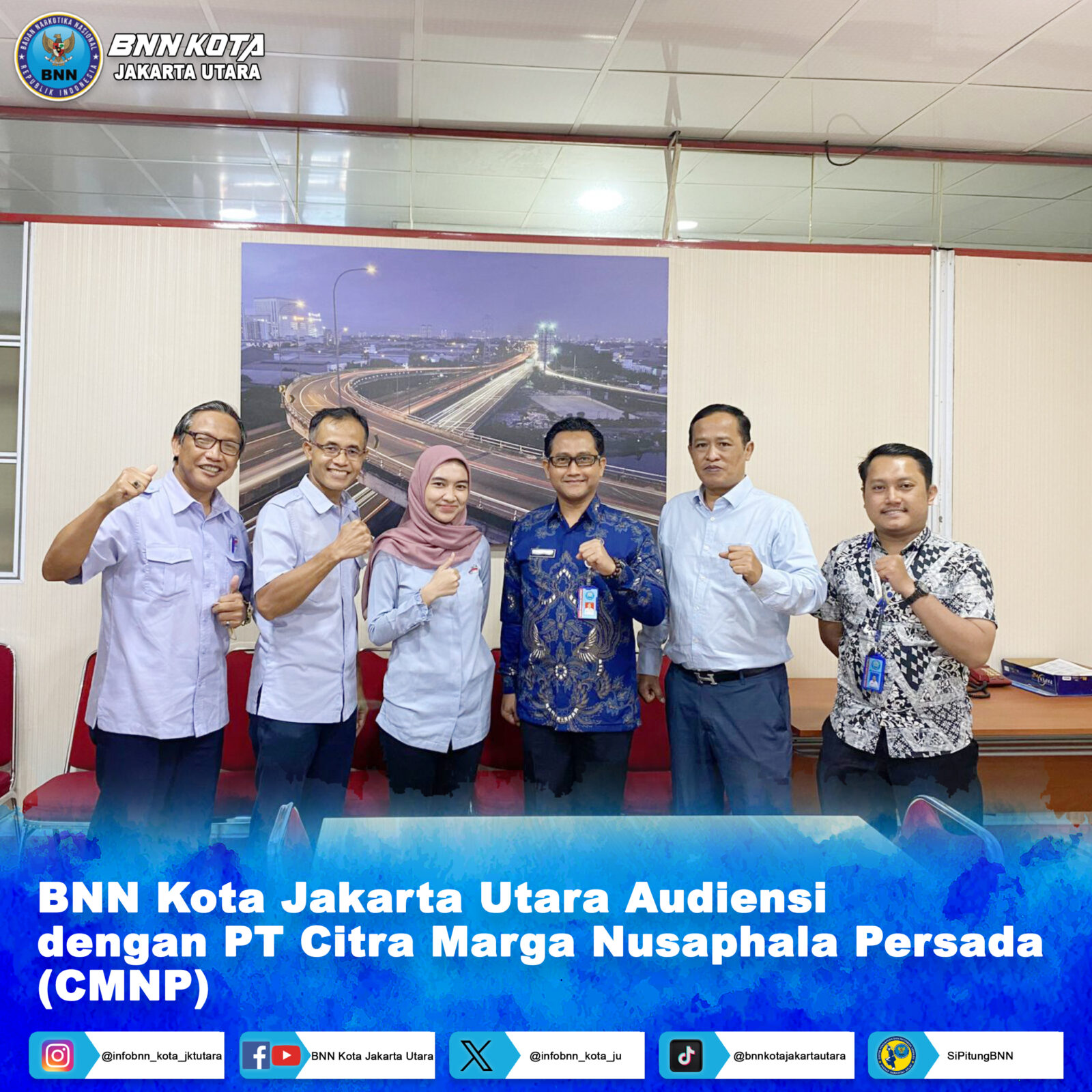 Audiensi dengan PT Citra Marga Nusaphala Persada (CMNP)