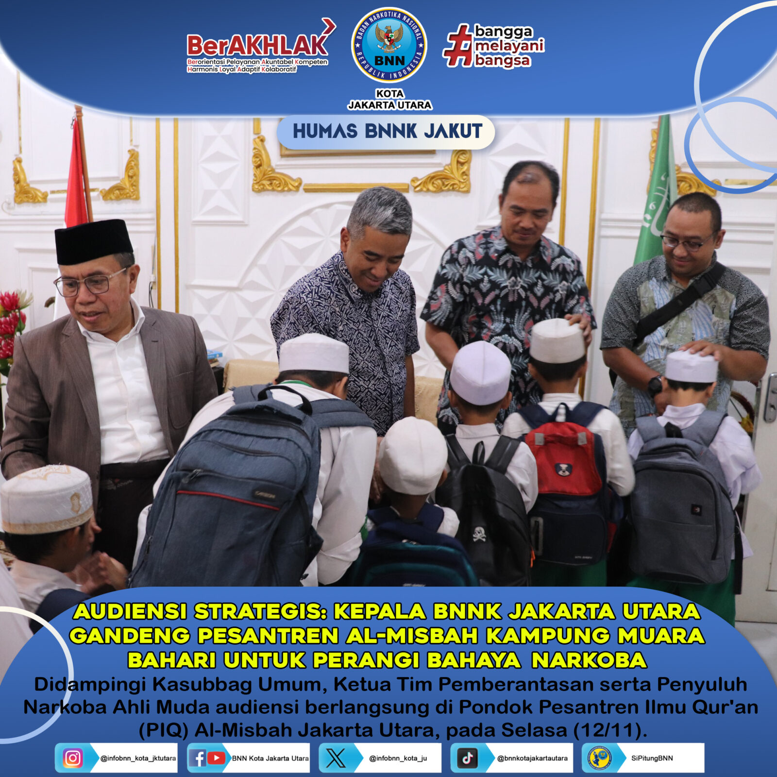 "Audiensi Strategis: BNN Gandeng Pesantren Al-Misbah Perangi Bahaya Narkoba" “Audiensi Strategis: BNN Gandeng Pesantren Al-Misbah Perangi Bahaya Narkoba”