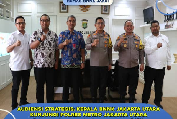 AUDIENSI BNNK JAKUT KE POLRES METRO JAKARTA UTARA