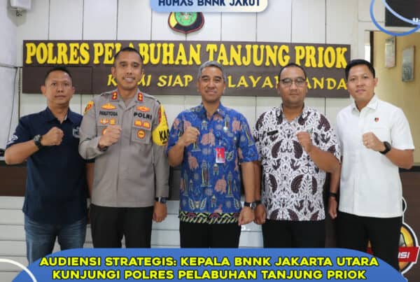 AUDIENSI BNNK JAKUT KE POLRES PELABUHAN TANJUNG PRIOK