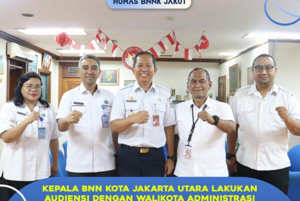 KEPALA BNNK JAKUT AUDIENSI DENGAN WALIKOTA JAKARTA UTARA
