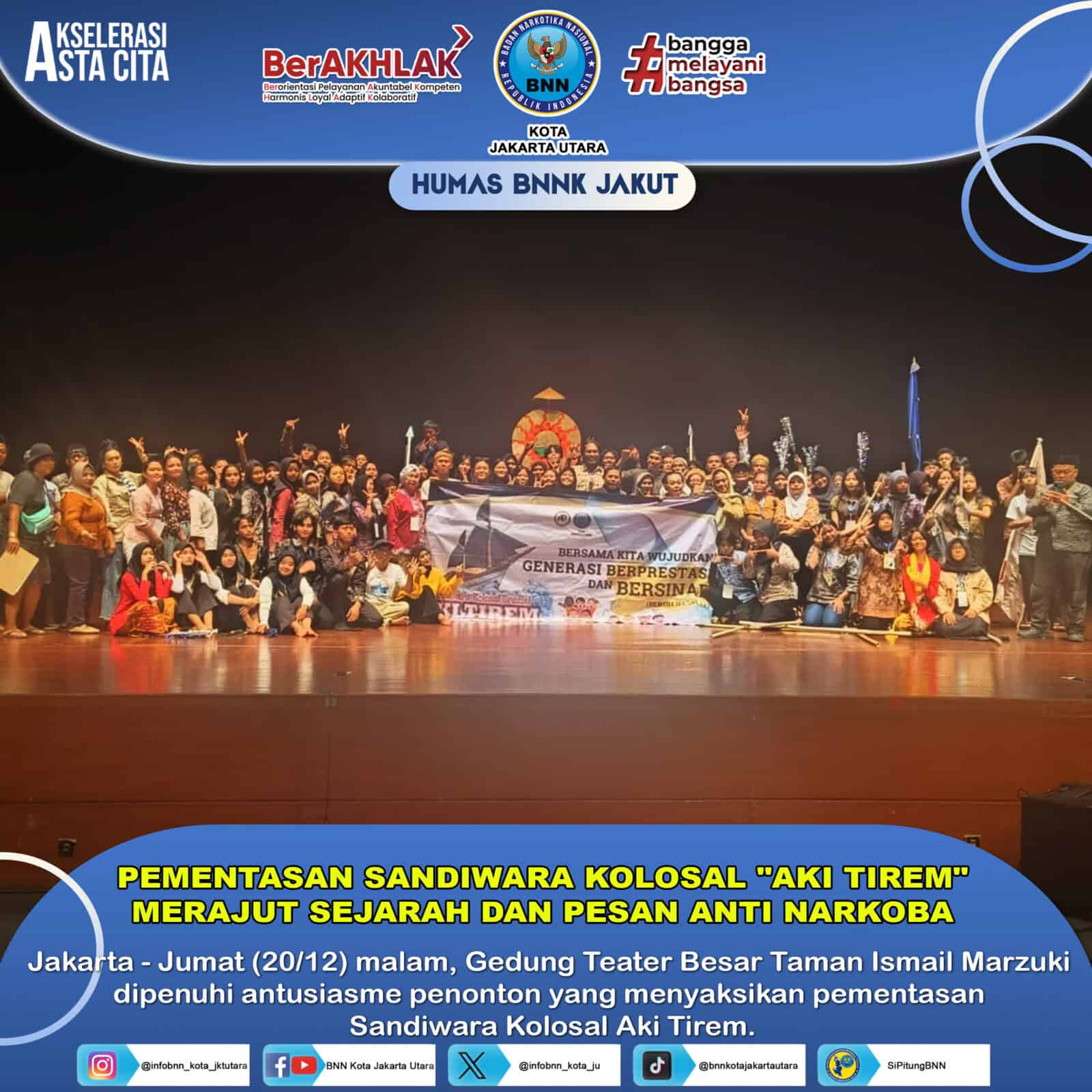 Pementasan Sandiwara Kolosal "Aki Tirem": Merajut Sejarah dan Pesan Anti Narkoba Pementasan Sandiwara Kolosal “Aki Tirem”: Merajut Sejarah dan Pesan Anti Narkoba